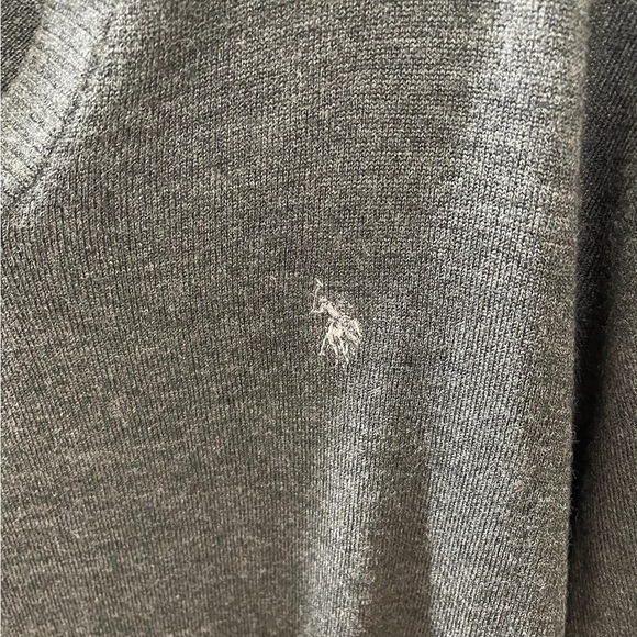 U.S. Polo Assn. Men’s Acrylic Sweater size XXL V Neck Pullover Long Sleeve Gray - Picture 4 of 6